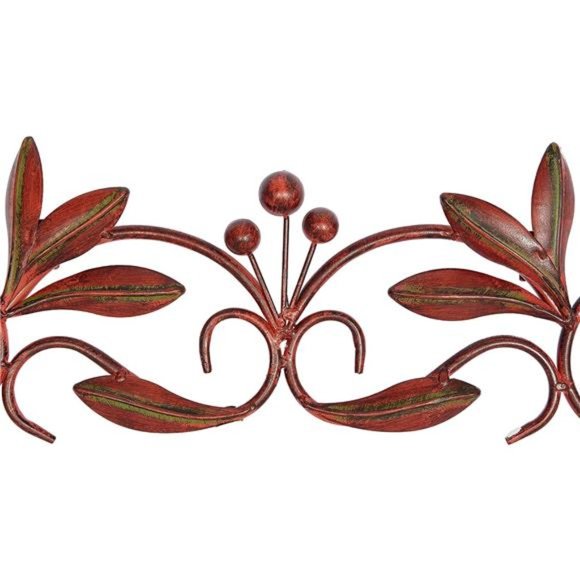 Metal Leaf Wall Decor, 32" x 1" x 8", Brown - Picture 2 of 7